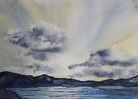 Jude Fenton Artist | End of the Day Watercolour Landscape Print | Northern Ireland Art