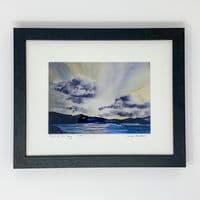 Jude Fenton Artist | End of the Day Watercolour Landscape Print | Northern Ireland Art