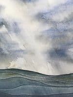 Jude Fenton Artist | It's Teeming Watercolour Landscape Print | Northern Ireland Art