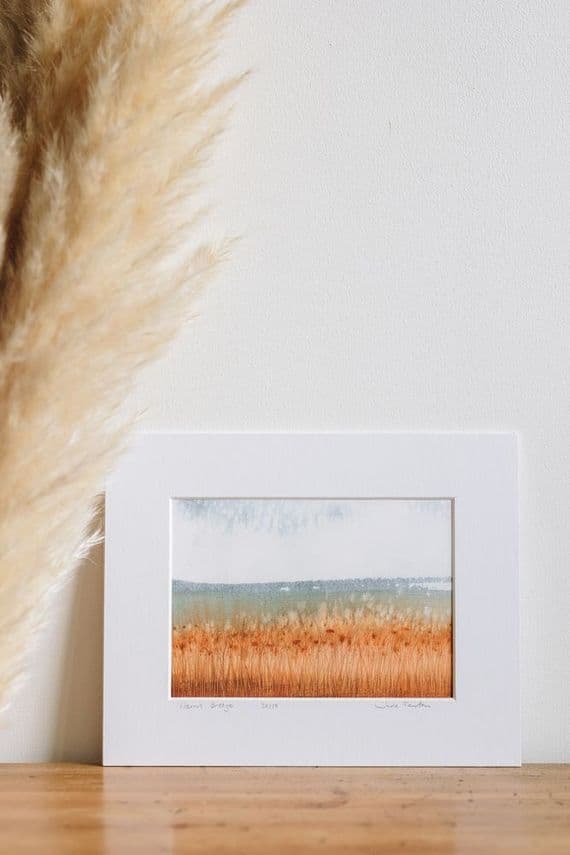 Jude Fenton Artist | Warm Breeze Watercolour Landscape Print | Northern Ireland Art