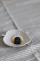 Karen Risby Ceramics | Sterling Silver & Porcelain Abstract Oval Pendant