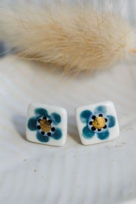 Karen Risby | Floral Stud Earrings