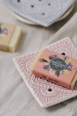 Karyn Jones | Square Soap Dish | Pink