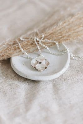 Kate Wilkinson Adelpha Square Flower Pendant