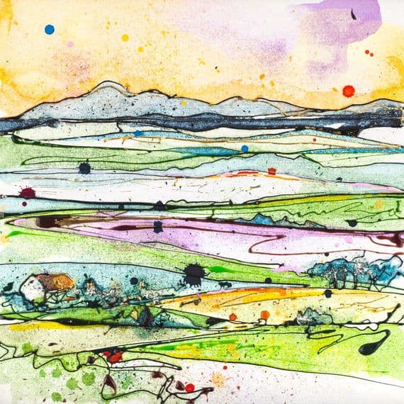 Kathryn Callaghan Artist | Across the Drumlins Print | KC Fine Art | Northern Ireland