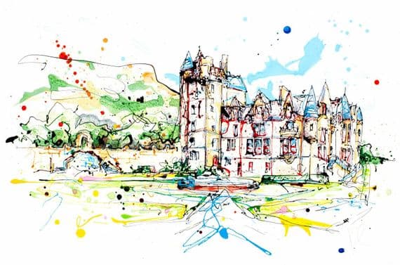 Kathryn Callaghan Artist | Belfast Castle Print | KC Fine Art | Northern Ireland