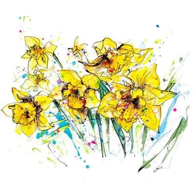 Kathryn Callaghan | Happy Days Daffodils Print