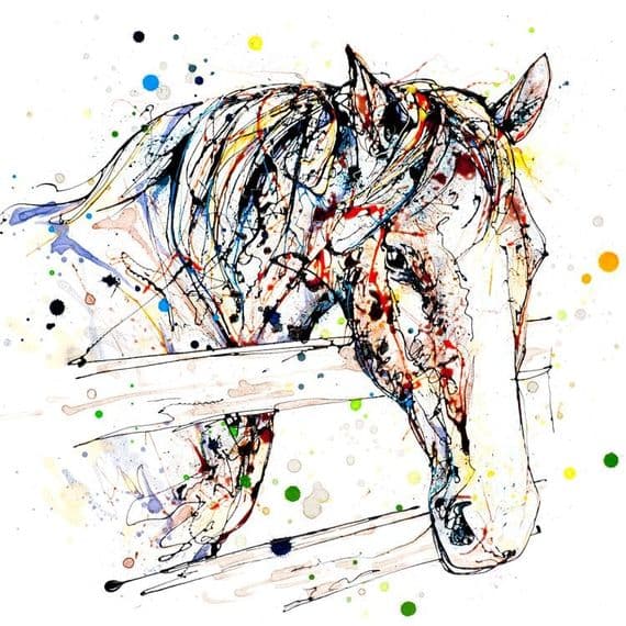 Kathryn Callaghan Artist | Hudson Horse Print | KC Fine Art | Northern Ireland