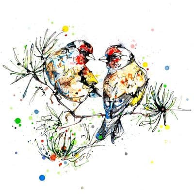 Kathryn Callaghan | I Turn to You Goldfinches Print