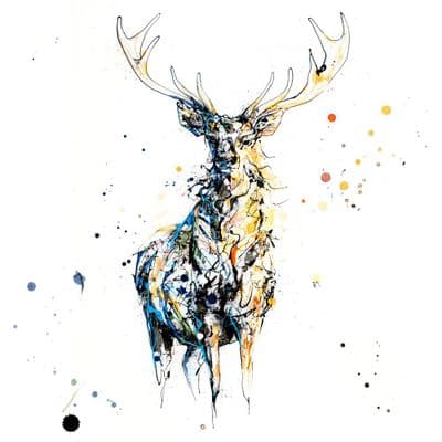 Kathryn Callaghan | Nightfall Stag Print