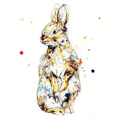 Kathryn Callaghan | Pumpkin Bunny Rabbit Print