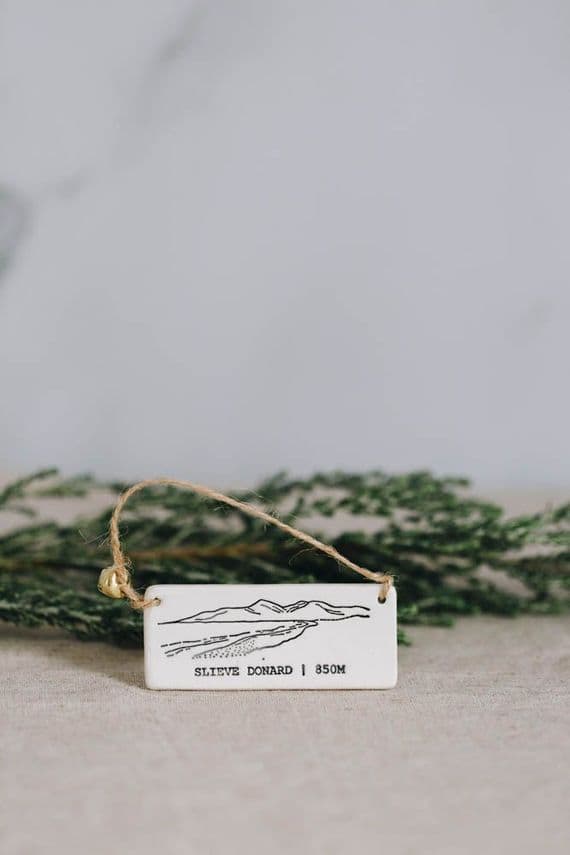 Katie Bentley Ceramics | Porcelain Mourne Mountains Decoration with Slieve Donard