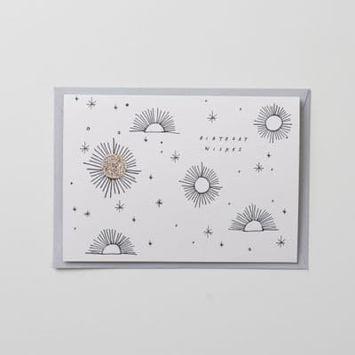 Katie Housley | Birthday Wishes Glitter Card