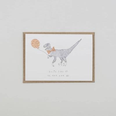 Katie Housley | Party Dinosaur Card