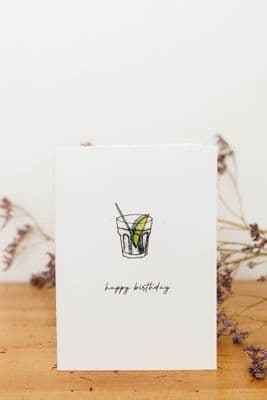 Katie Kelly | Happy Birthday G&T Card