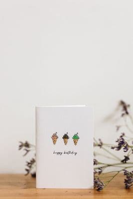 Katie Kelly | Happy Birthday Ice Cream Card