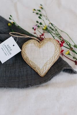 Katie Larmour | Irish Linen Celtic Rope Heart