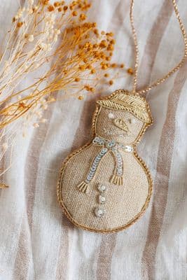 Katie Larmour | Irish Linen Christmas Snowman