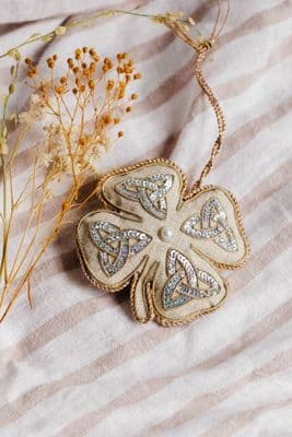Katie Larmour | Irish Linen Four Leaf Clover