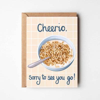 Katie Tinkler | Cheerio Sorry to See You Go Card