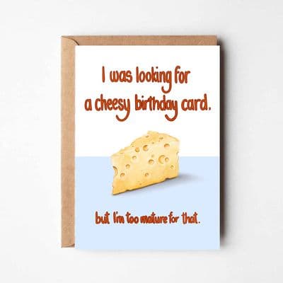 Katie Tinkler | Cheesy Birthday Cake Card