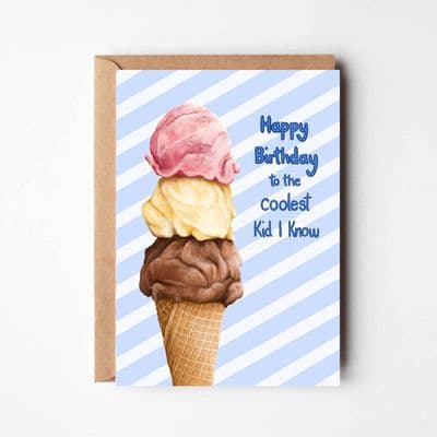 Katie Tinkler | Happy Birthday Coolest Kid Card