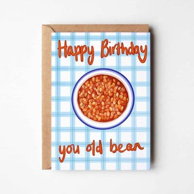 Katie Tinkler | Happy Birthday You Old Bean Card