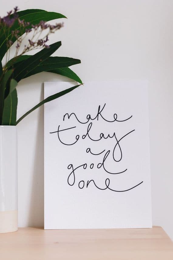 Oh Squirrel Prints | Make Today a Good One Print | Katie Wagstaff Artist | London