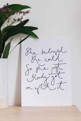 Katie Wagstaff | She Believed She Could Print