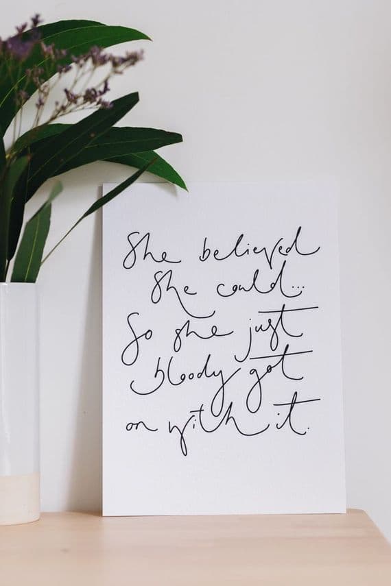 Oh Squirrel Prints | She Believed She Could Print | Katie Wagstaff Artist | London