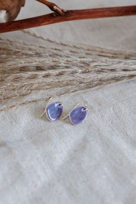 Katy Mai | Coast Drop Earrings | Bilberry