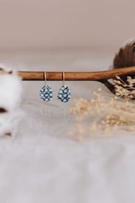 Katy Mai | Coast Drop Earrings | Indigo Loops