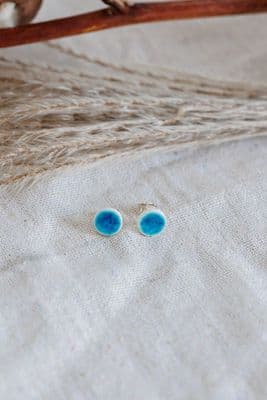 Katy Mai | Coast Stud Earrings | Aqua