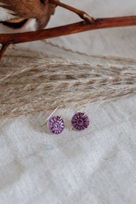 Katy Mai | Origin Drop Earrings | Berry