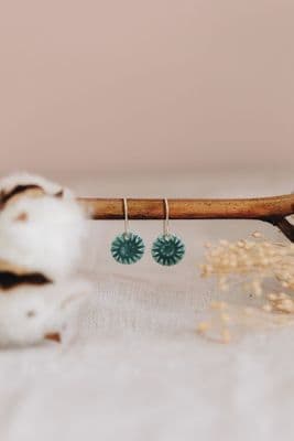 Katy Mai | Origin Drop Earrings | Lichen