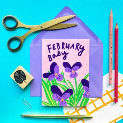 Kerrie McNeill | February Baby Card