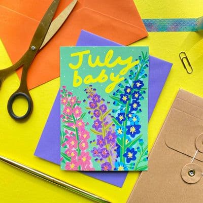 Kerrie McNeill | July Baby Card