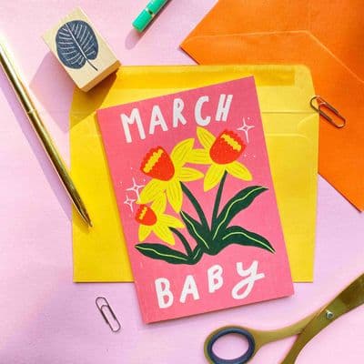 Kerrie McNeill | March Baby Card