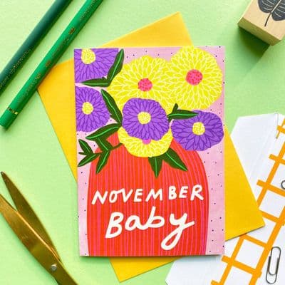 Kerrie McNeill | November Baby Card