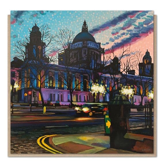 Kevin Collins Artist | City Hall Solas Card of Belfast City Hall | Belfast Cards