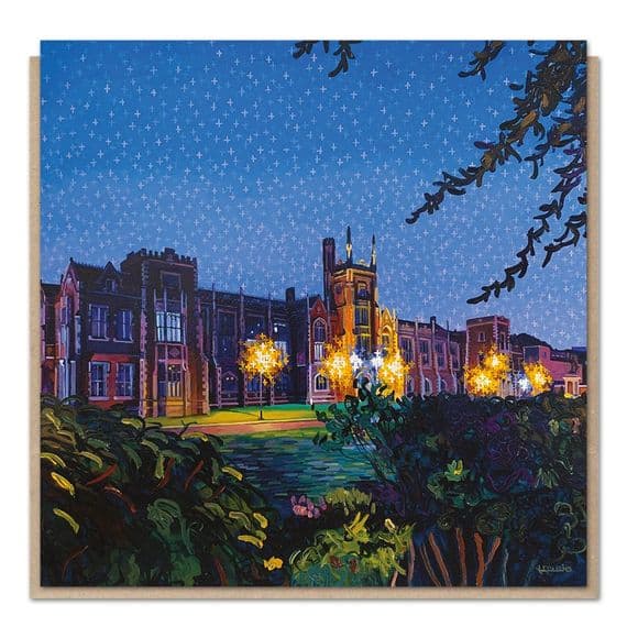 Kevin Collins Artist | Lanyon, Queen's Card of Queen's University Belfast (QUB) | Belfast Cards