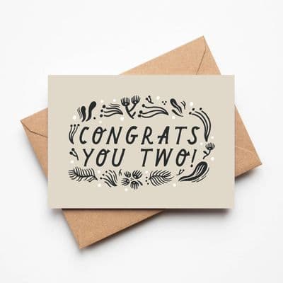 Lauren Marina | Congrats You Two Card