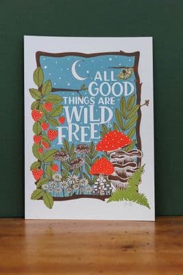 Lisa Lawlor | Wild and Free Screen Print