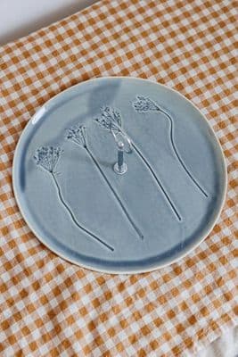 Louise Browne | Large Cake Stand | Dusty Blue