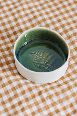 Louise Browne | Medium Bowl | Olive Green