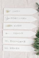 Living Ginger Designs | Set of Porcelain Ceramic Herb Markers Labels | Handmade Pottery | Ireland