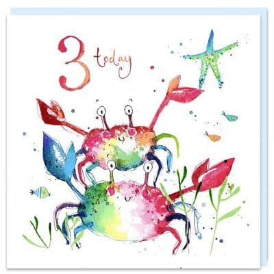 Louise Mulgrew | 3 Today Birthday Boy Card