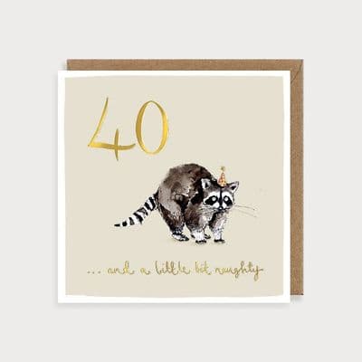 Louise Mulgrew | 40 Naughty Birthday Card