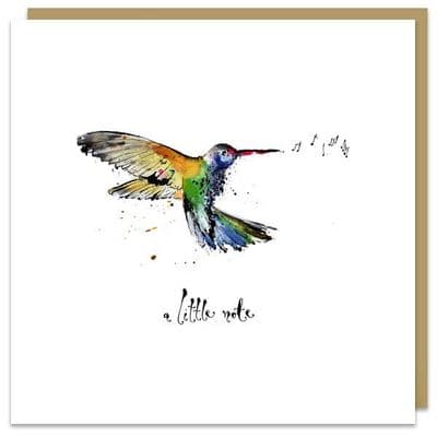 Louise Mulgrew | A Little Note Hummingbird Card