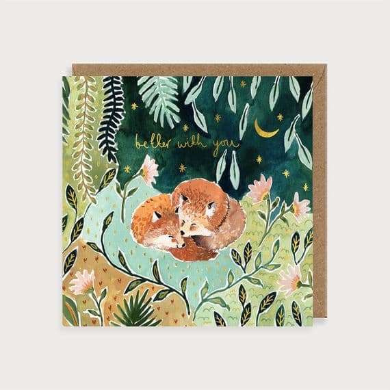 Louise Mulgrew Design Illustrated Cards | Better with You Card | Valentine's Day Cards